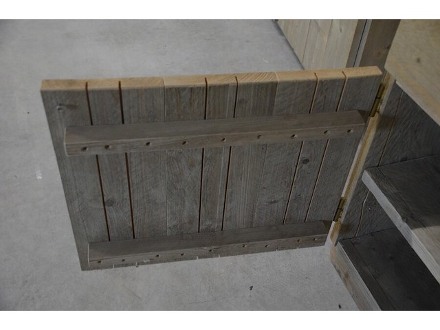 Moderne vol houten dressoir 4 laden 4 deuren afm. 250x60x80 - afbeelding 7 van  8