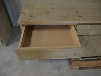 Moderne vol houten dressoir 4 laden 4 deuren afm. 250x60x80 - afbeelding 8 van  8