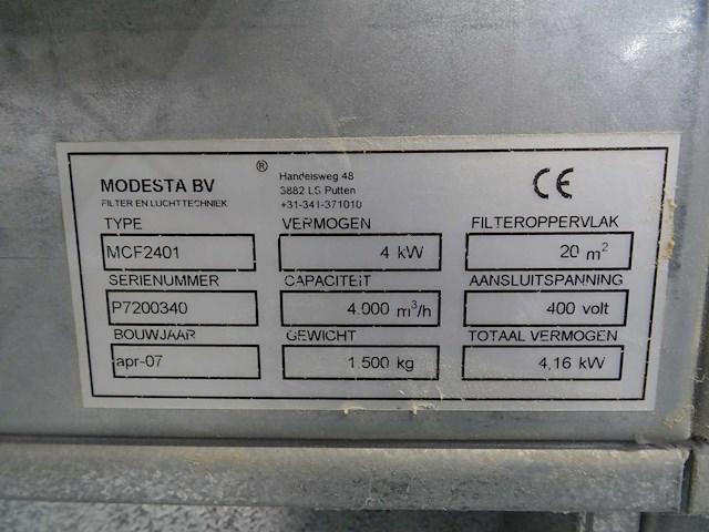 Modesta - 2007 - mcf2401 - afzuigunit - afbeelding 5 van  6