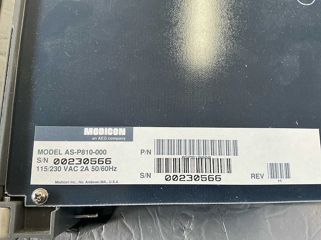 Modicon as-p810-000 p810 industriële voedingsmodule 115/230 v met originele verpakking - afbeelding 2 van  6