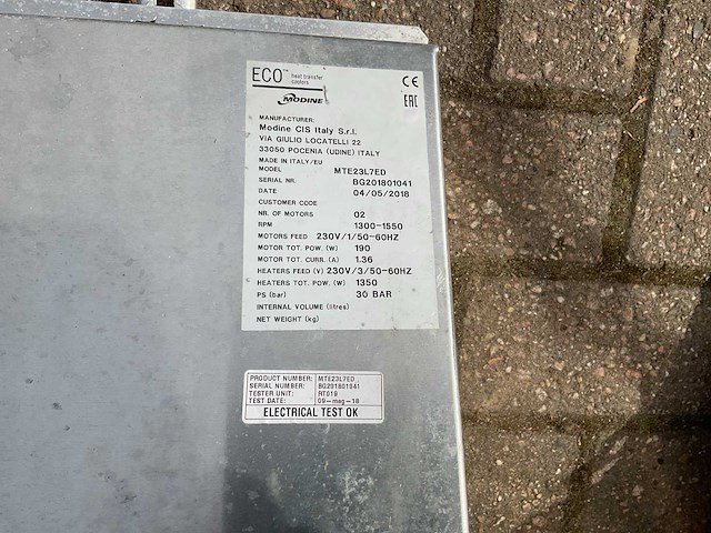 Modine doorloopvriezer - afbeelding 10 van  11