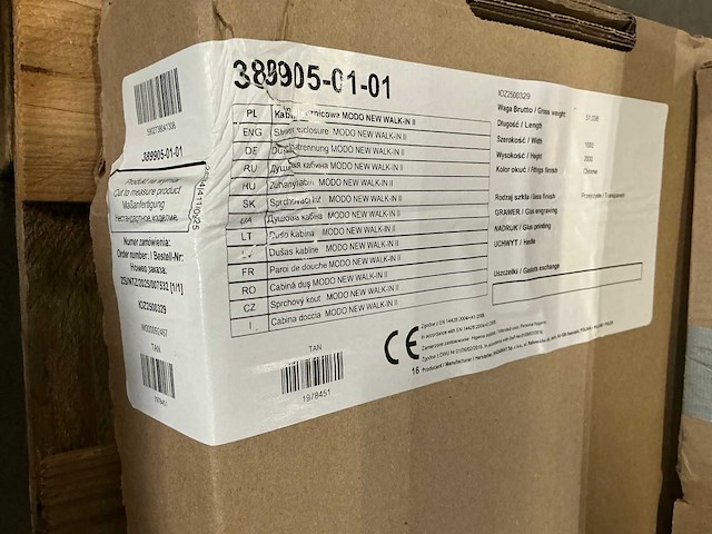 Modo new walk in ii douchecabinedeur - afbeelding 4 van  4