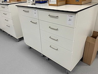 Modulair laboratorium mobiel kastje (4x) - afbeelding 1 van  1
