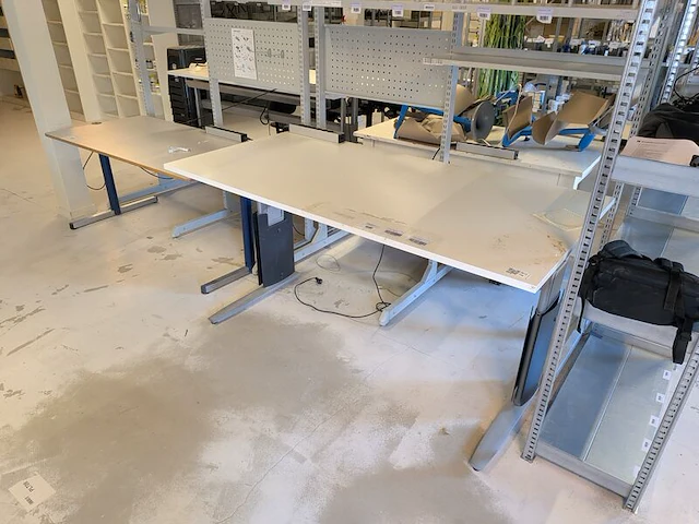 Modulaire inpaktafel met 4x werkplek - afbeelding 1 van  7