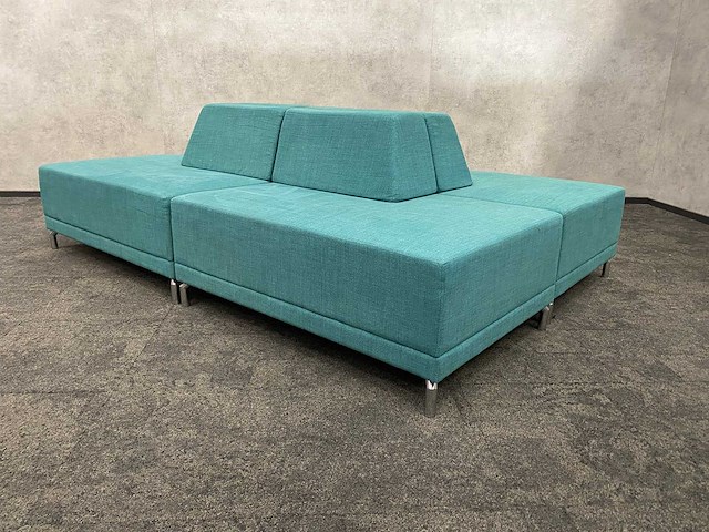 Modulaire ontvangstopstelling 4-delig groen/petrol - afbeelding 2 van  17