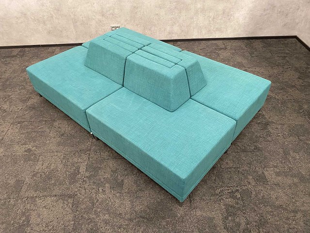 Modulaire ontvangstopstelling 4-delig groen/petrol - afbeelding 3 van  17