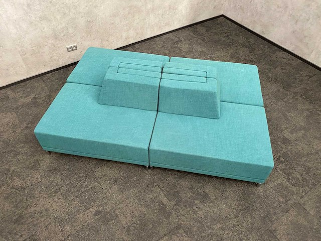 Modulaire ontvangstopstelling 4-delig groen/petrol - afbeelding 4 van  17