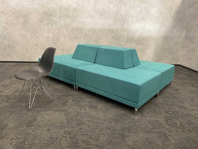 Modulaire ontvangstopstelling 4-delig groen/petrol - afbeelding 5 van  17