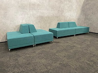 Modulaire ontvangstopstelling 4-delig groen/petrol - afbeelding 8 van  17