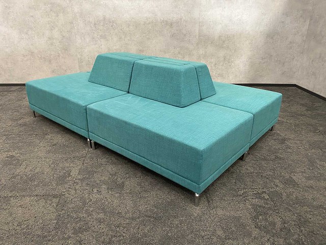 Modulaire ontvangstopstelling 4-delig groen/petrol - afbeelding 1 van  17