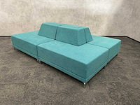 Modulaire ontvangstopstelling 4-delig groen/petrol