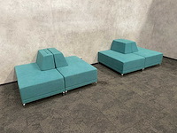 Modulaire ontvangstopstelling 4-delig groen/petrol - afbeelding 10 van  17