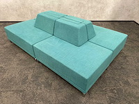 Modulaire ontvangstopstelling 4-delig groen/petrol - afbeelding 15 van  17