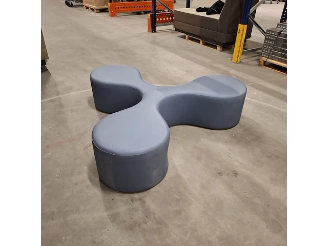 Modulaire zitpoef (3-armig), la cividina, blauw - afbeelding 1 van  5