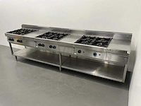 Modular - kooklijn met 3 gasfornuizen - afbeelding 1 van  4