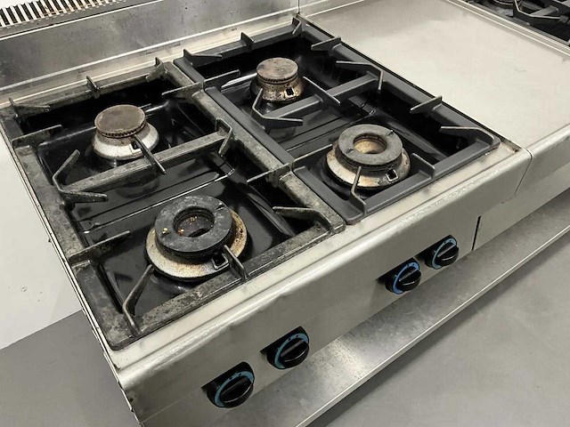 Modular - kooklijn met 3 gasfornuizen - afbeelding 2 van  4