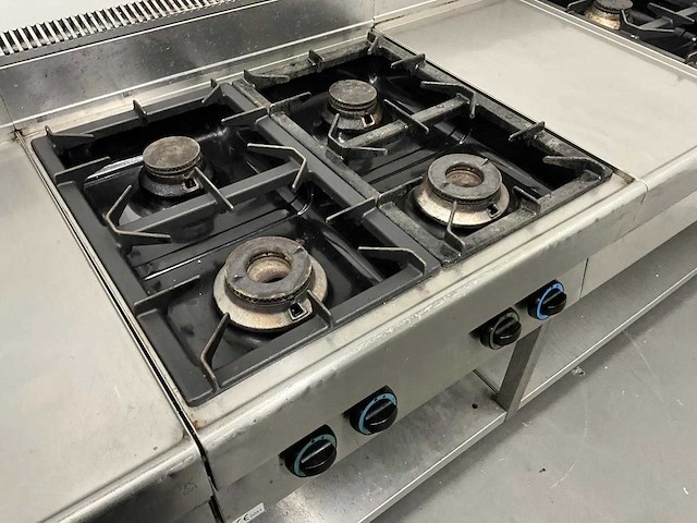 Modular - kooklijn met 3 gasfornuizen - afbeelding 3 van  4