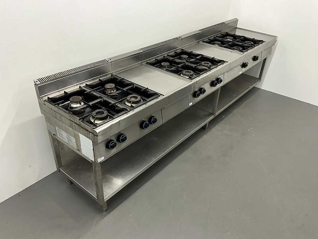Modular - kooklijn met 3 gasfornuizen - afbeelding 3 van  9