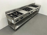 Modular - kooklijn met 3 gasfornuizen - afbeelding 3 van  9