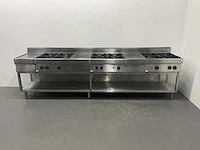 Modular - kooklijn met 3 gasfornuizen - afbeelding 1 van  8