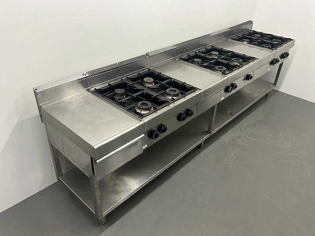 Modular - kooklijn met 3 gasfornuizen - afbeelding 4 van  12