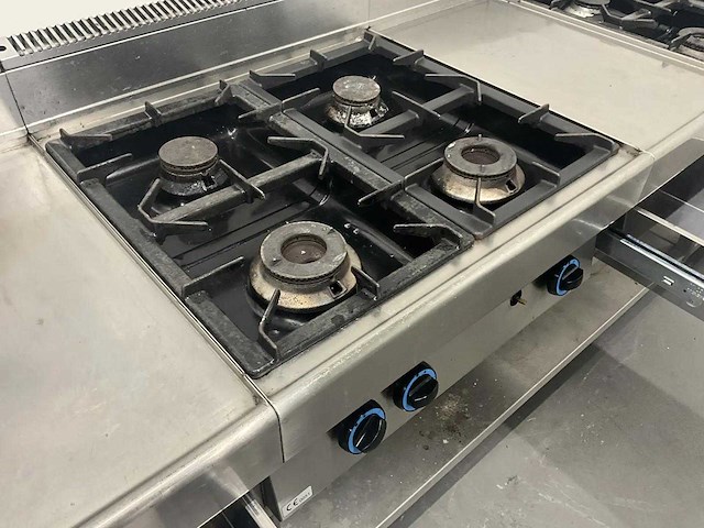 Modular - kooklijn met 3 gasfornuizen - afbeelding 6 van  6