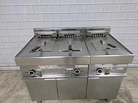 Modular - rvs frituurlijn bestaande uit 1 dubbele frituur en 1 enkele frituur