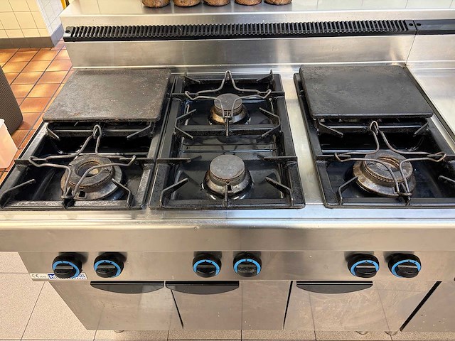 Modular 70-110 pcg 6-delig rvs gasfornuis - afbeelding 3 van  8