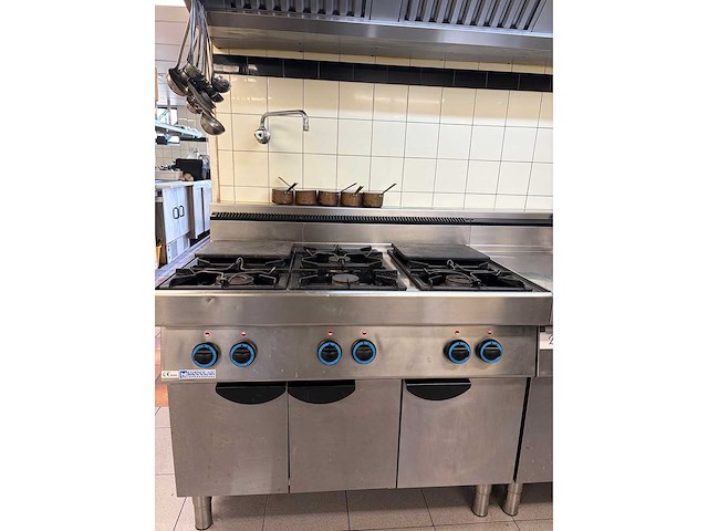 Modular 70-110 pcg 6-delig rvs gasfornuis - afbeelding 4 van  8