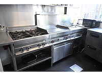 Modular complete rvs kooklijn - spiegelbakplaat - dubbele friteuse fornuis - warmtehoudkast - afbeelding 3 van  10