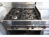 Modular complete rvs kooklijn - spiegelbakplaat - dubbele friteuse fornuis - warmtehoudkast - afbeelding 5 van  10
