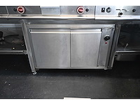 Modular complete rvs kooklijn - spiegelbakplaat - dubbele friteuse fornuis - warmtehoudkast - afbeelding 7 van  10