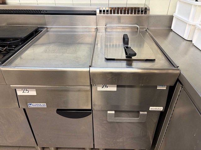 Modular rvs friteuse - afbeelding 1 van  5