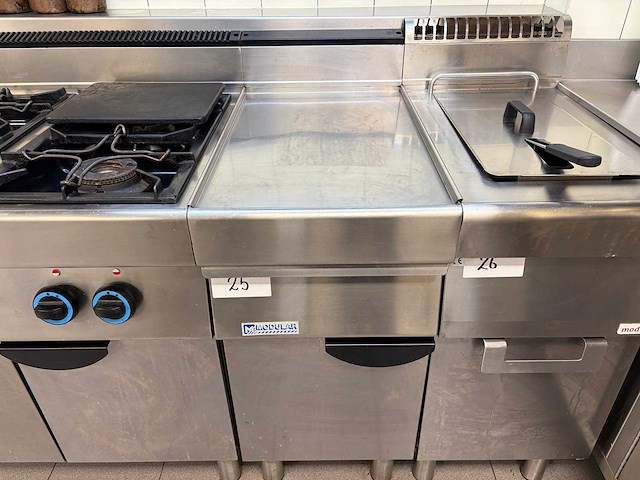 Modular rvs werkunit - afbeelding 1 van  1