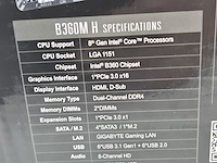 Moederbord, gigabyte, b360m h intel m.2 socket ddr4 - afbeelding 5 van  7