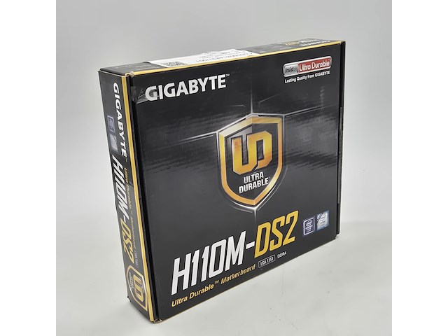 Moederbord, gigabyte, h110m-ds2 intel sata ddr4 - afbeelding 1 van  7