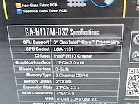 Moederbord, gigabyte, h110m-ds2 intel sata ddr4 - afbeelding 5 van  7