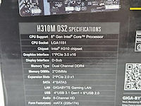 Moederbord, gigabyte, h310m-ds2 intel lga1151 ddr4 - afbeelding 5 van  7