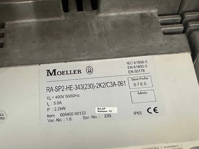 Moeller - rasp2he343(230)2k2 - 16x motorregelaar - afbeelding 6 van  6