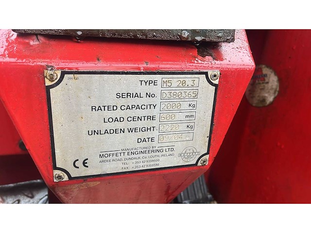 Moffett - 2004 - m5 20.3 - meeneemheftruck - afbeelding 5 van  6