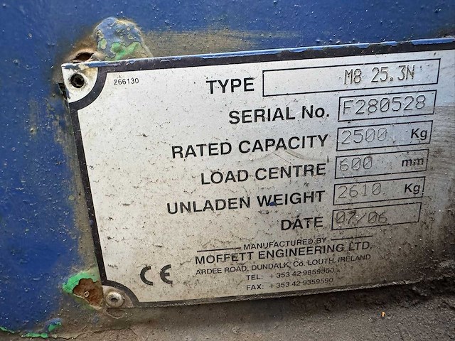 Moffett - 2006 - m-8-25.3-n - vorkheftruck - afbeelding 10 van  10