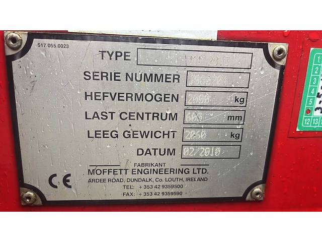 Moffett - 2010 - m4 20.3 - meeneemheftruck - afbeelding 5 van  6