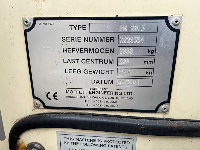 Moffett - 2011 - m4 20.3 - meeneemheftruck - afbeelding 28 van  28