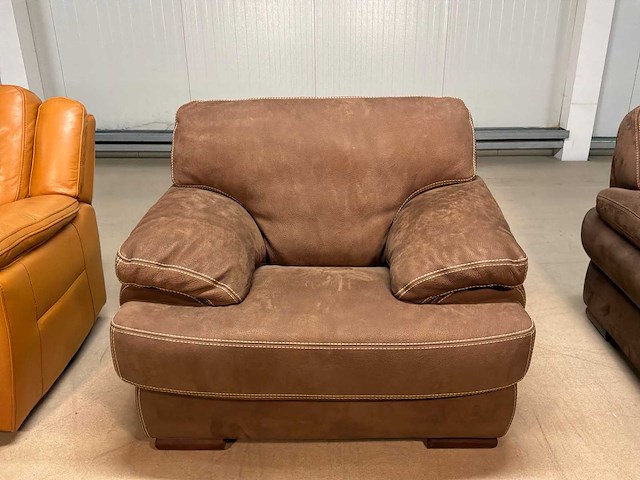 Moince leren fauteuil - afbeelding 6 van  8