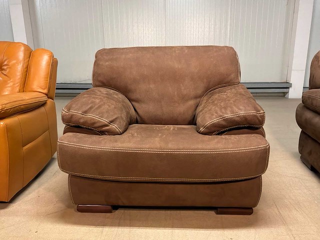 Moince leren fauteuil - afbeelding 7 van  8