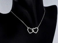 Moissaniet collier hartjes - afbeelding 2 van  9