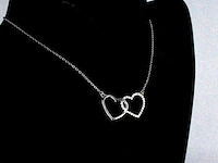 Moissaniet collier hartjes - afbeelding 3 van  9