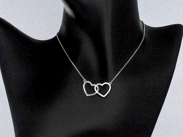 Moissaniet collier hartjes - afbeelding 5 van  9