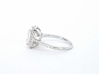 Moissaniet entourage ring emerald - afbeelding 2 van  5