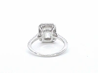 Moissaniet entourage ring emerald - afbeelding 4 van  5